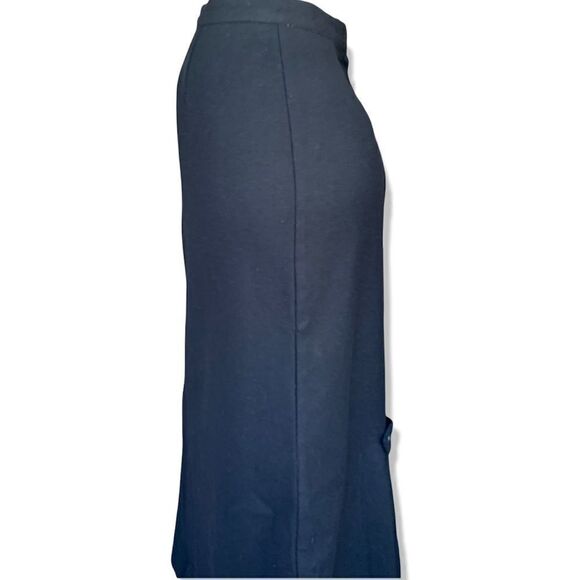 Vintage 80’s does 40’s black 100% wool midi skirt xs - Picture 2 of 6